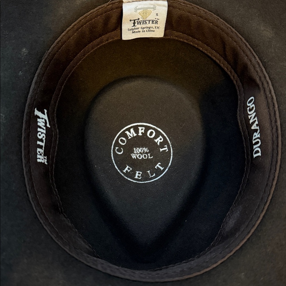Twister Black Wool Fedora - Picture 3 of 4
